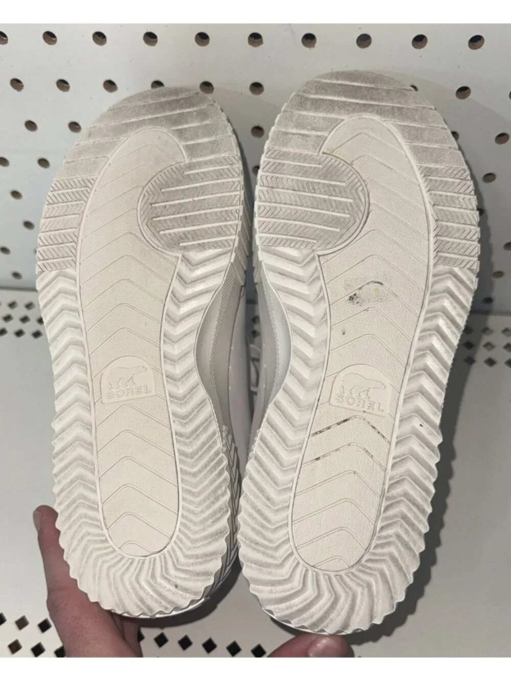 Sorel Ona Ave Low Womens Leather Waterproof Casual Shoes Sneakers Size 6.5 White